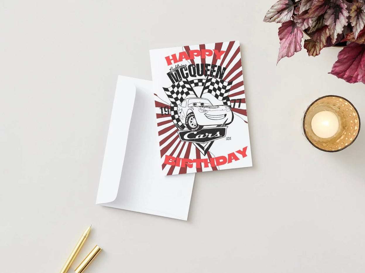 Colour McQueen | Birthday Card