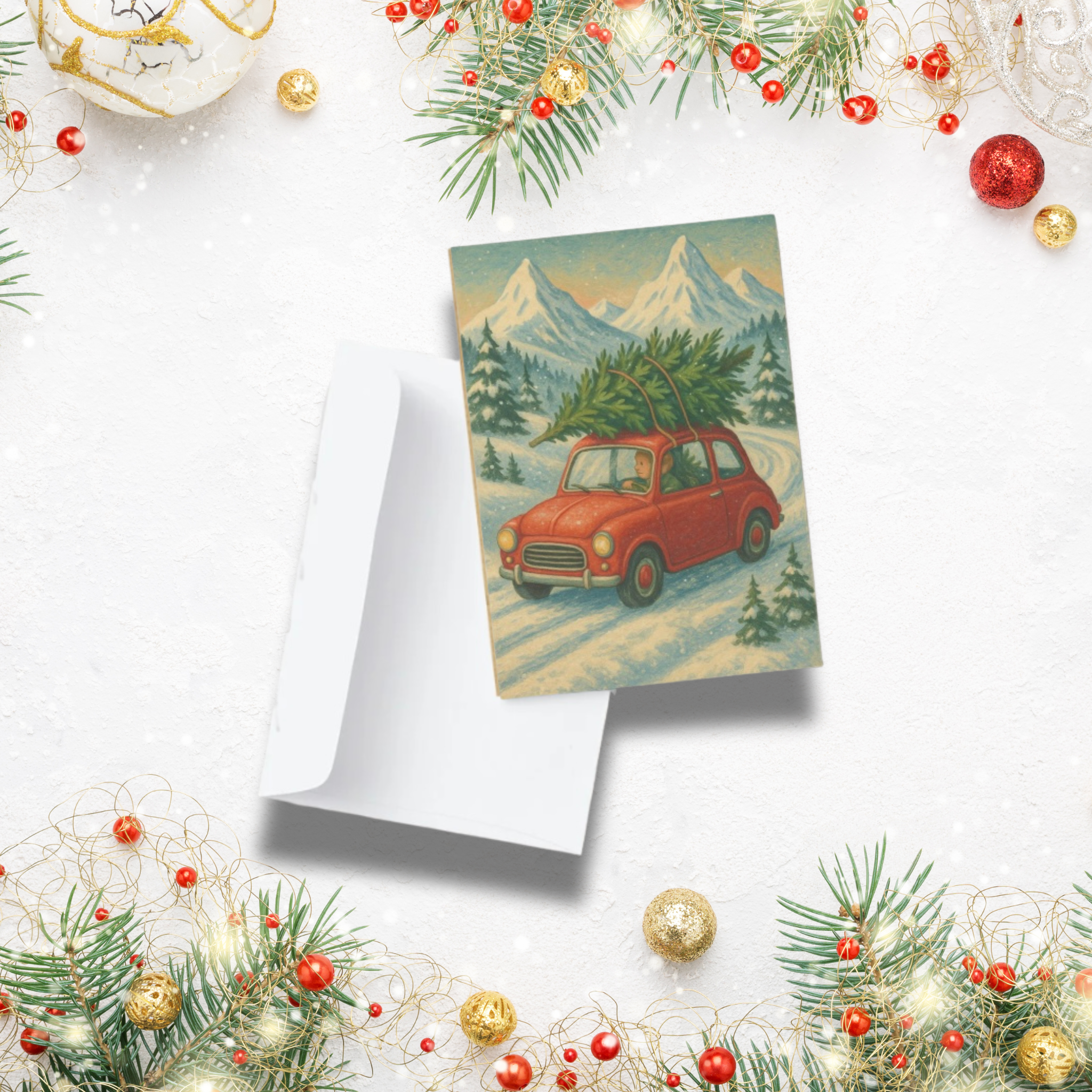 Driving Home for Christmas | Christmas Card
