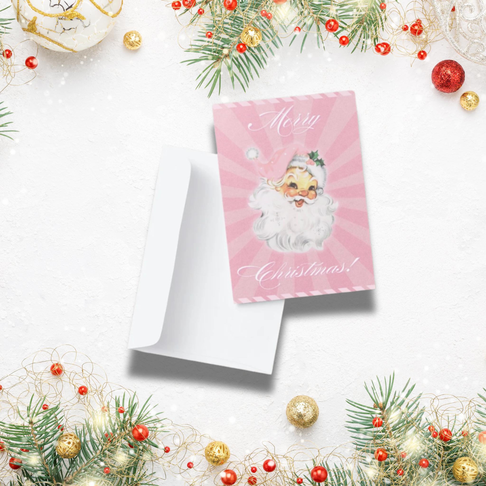 Pink Christmas | Christmas Card