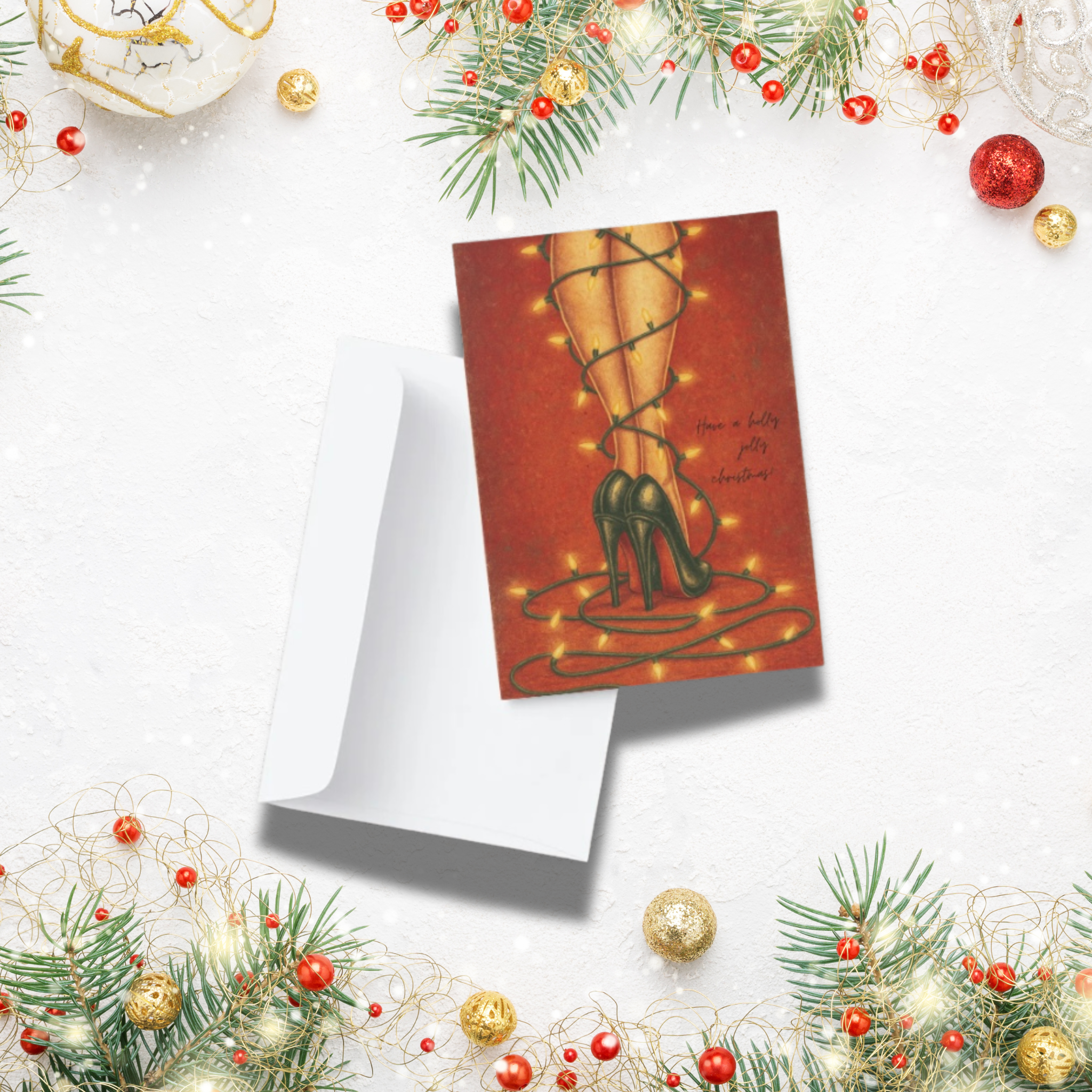 A Holly Jolly Xmas | Christmas Card